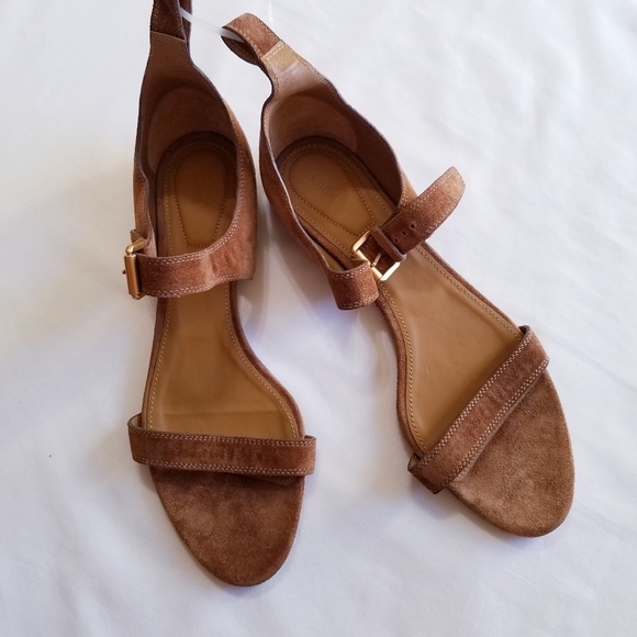Chloe | Tan Suede Strap sandals 39 - Picture 5 of 12